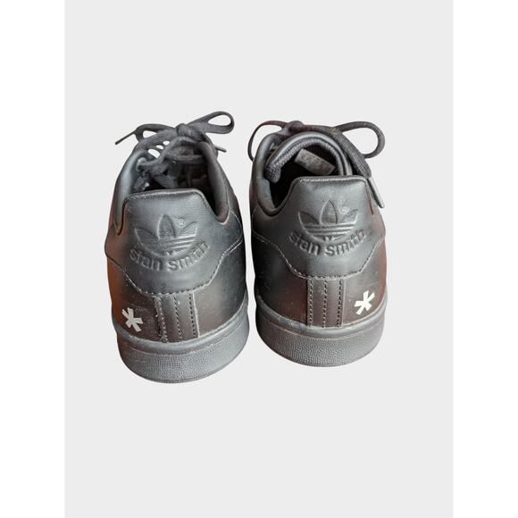Adidas Stan Smith Men’s 8 Black Leather Sneakers Custom Paint Splatter Art Shoes main image 5